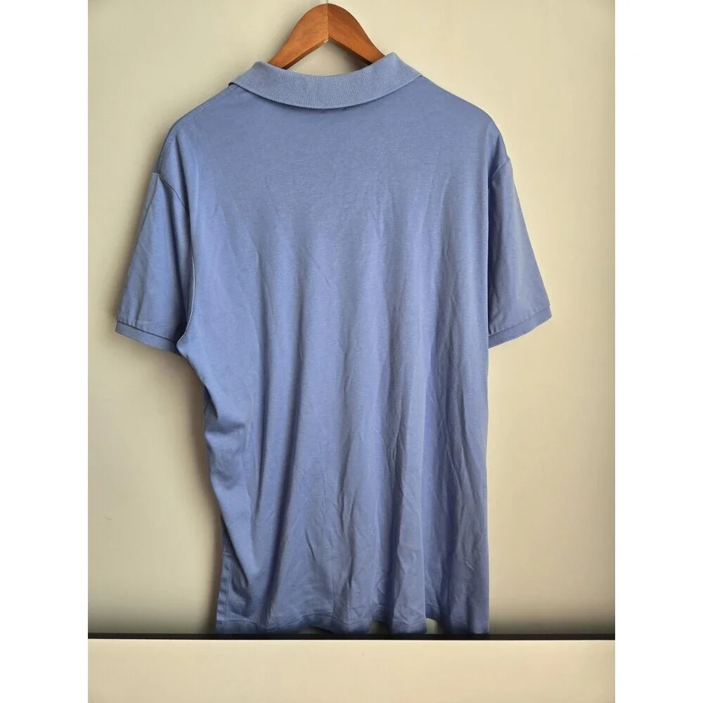 Polo Ralph Lauren Mens XL Pima Soft Touch Polo Shirt Blue Short Sleeve Casual